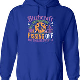 Bitchcraft The Art Of Pissing People Off And Smiling Sweetly Hoodie - Blue