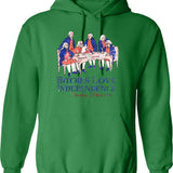 Bitches Love Independence Hoodie - Retro Graphic Pullover Hoodie for Men & Women - Green