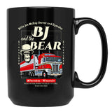 Bj And The Bear Trucking Company Black Coffee Mug, Gift Coffee Mug