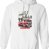 Bj And The Bear Trucking Company Graphic Pullover Hoodie - White
