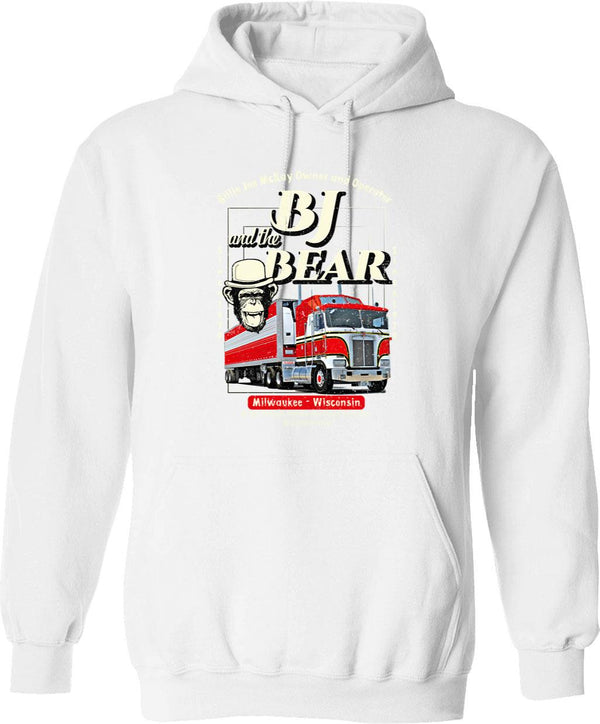 Bj And The Bear Trucking Company Graphic Pullover Hoodie - White