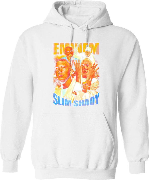 Bl92n4m16b Hoodie - Retro Graphic Pullover Hoodie for Men & Women - White