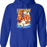 Bl92n4m16b Hoodie - Retro Graphic Pullover Hoodie for Men & Women - Blue