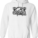 Black Aircooled Vdub Veedub Classic Car Hoodie - White