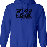Black Aircooled Vdub Veedub Classic Car Hoodie - Blue
