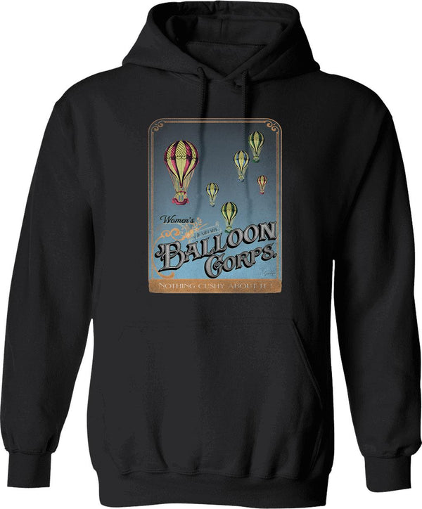 Blackadder - Join The Woman's Auxiliary Balloon Corps Hoodie - Black