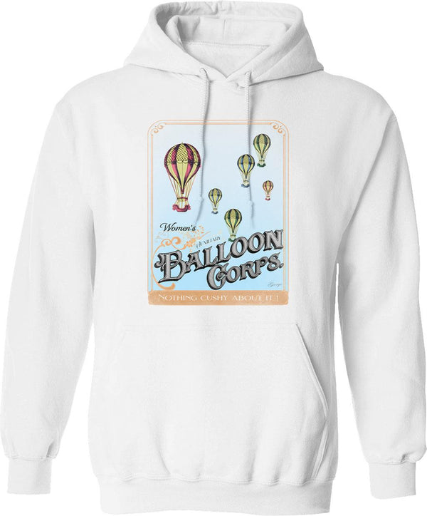 Blackadder - Join The Woman's Auxiliary Balloon Corps Hoodie - White