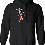 Blades Of Glory Quote Graphic Pullover Hoodie - Black