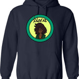 Blaria Hoodie - Retro Graphic Pullover Hoodie for Men & Women - Navy