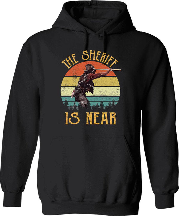 Blazing Saddles The Sheriff Is Near Vintage Hoodie - Black
