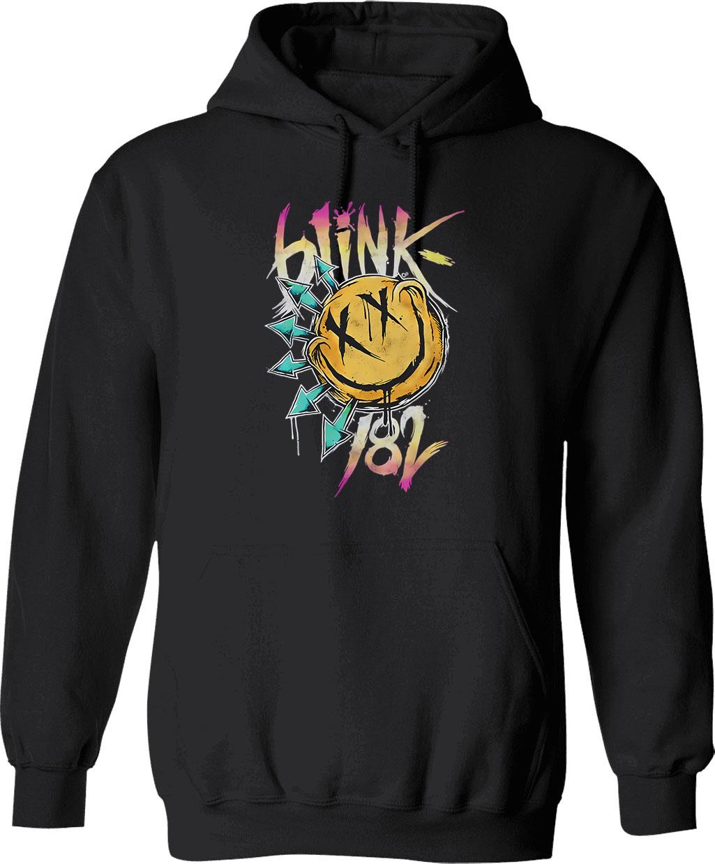Blinks 182 Band Blinks 182 Concert Hoodie - Black