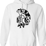 Blitzo Scribbles Classic Graphic Pullover Hoodie - White