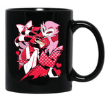 Blitzo x Stolas Helluva Boss Essential Black Coffee Mug, Gift Coffee Mug - Black