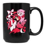 Blitzo x Stolas Helluva Boss Essential Black Coffee Mug, Gift Coffee Mug