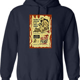 Blood Feast Classic Graphic Pullover Hoodie - Navy