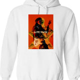 Blood Orange Classic . Hoodie - Retro Graphic Pullover Hoodie for Men & Women - White