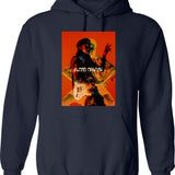 Blood Orange Classic . Hoodie - Retro Graphic Pullover Hoodie for Men & Women - Navy