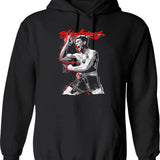 Bloodsport Action Premium Hoodie - Retro Graphic Pullover Hoodie for Men & Women - Black
