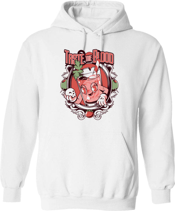 Bloody Mary Hoodie - Retro Graphic Pullover Hoodie for Men & Women - White
