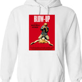 Blow - Up Hoodie - Retro Graphic Pullover Hoodie for Men & Women - White