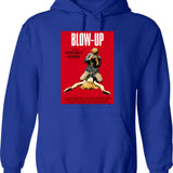 Blow - Up Hoodie - Retro Graphic Pullover Hoodie for Men & Women - Blue