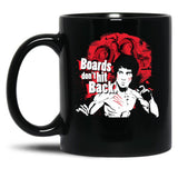 Boards Don'T Hit Back Black Coffee Mug, Gift Coffee Mug