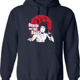 Boards Don'T Hit Back Graphic Pullover Hoodie - Navy