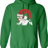 Boards Don'T Hit Back Graphic Pullover Hoodie - Green