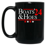 Boats And Hoes 2024 Black Coffee Mug, Gift Coffee Mug - Black