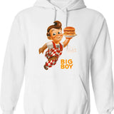 Bob_s Big Boy Burger Hoodie - Retro Graphic Pullover Hoodie for Men & Women - White