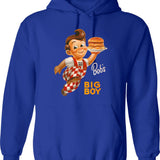 Bob_s Big Boy Burger Hoodie - Retro Graphic Pullover Hoodie for Men & Women - Blue