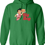 Bob_s Big Boy Hoodie - Retro Graphic Pullover Hoodie for Men & Women - Green