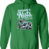 Bofadees Nuts 1949 Hoodie - Retro Graphic Pullover Hoodie for Men & Women - Green