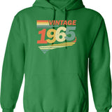 Born In 1965 57th Birthday Gift Hoodie - Green