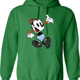 Bosko Hoodie - Retro Graphic Pullover Hoodie for Men & Women - Green
