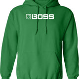 Bosss Guitar Pedals Hoodie - Retro Graphic Pullover Hoodie for Men & Women - Green