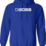 Bosss Guitar Pedals Hoodie - Retro Graphic Pullover Hoodie for Men & Women - Blue