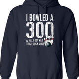 Bowling A 300 Game Bowling Team Shirt Bowler Hoodie - Navy