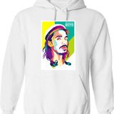 Brandon Boyd Of Incubus Hoodie - Retro Graphic Pullover Hoodie for Men & Women - White