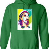 Brandon Boyd Of Incubus Hoodie - Retro Graphic Pullover Hoodie for Men & Women - Green
