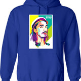 Brandon Boyd Of Incubus Hoodie - Retro Graphic Pullover Hoodie for Men & Women - Blue