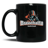 Brawlhalla Survivor - Brawlhalla Black Coffee Mug, Gift Coffee Mug