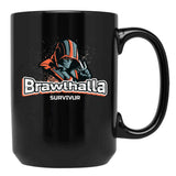 Brawlhalla Survivor - Brawlhalla Black Coffee Mug, Gift Coffee Mug