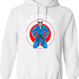 Brazilian Jiu Jitsu Bjj Skeleton Murder Yoga Jiu Hoodie - White