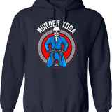 Brazilian Jiu Jitsu Bjj Skeleton Murder Yoga Jiu Hoodie - Navy