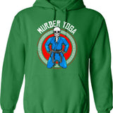 Brazilian Jiu Jitsu Bjj Skeleton Murder Yoga Jiu Hoodie - Green