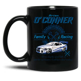 Brian O'Conner Family Racing Fast and Furious Tribute LTS Black Coffee Mug, Gift Coffee Mug