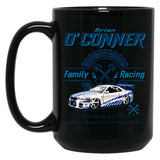 Brian O'Conner Family Racing Fast and Furious Tribute LTS Black Coffee Mug, Gift Coffee Mug - Black