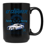 Brian O'Conner Family Racing Fast and Furious Tribute LTS Black Coffee Mug, Gift Coffee Mug