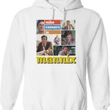 Bright Sly Detective Modest Style Old Car Mannix Gifts Music Fans Hoodie - White